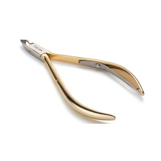 กรรไกรตัดหนัง NGHIA Cuticle Nippers C-112 Carbon steel เนื้อเป็น Carbon steel เคลือบด้วยสีทอง ขาเดี่