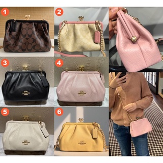 Coach C2876 C2875 Nora Kisslock กระเป๋าสะพายข้างผู้หญิงสายโซ่