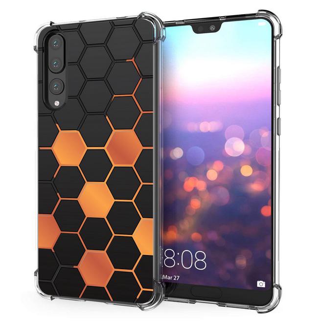 เคส สำหรับ Huawei P20 Pro Polygon Series 3D Anti-Shock Protection TPU Case [PG002]