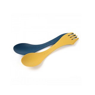 Light My Fire ช้อนส้อม รุ่น SPORK ORIGINAL BIO 2-PACK MUSTYYELLOW/HAZYBLUE