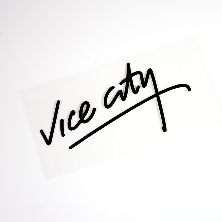 สติ๊กเกอร์ Grand Theft Auto Vice City ติดกระจกหลัง กันชนหน้า มอเตอร์ไซค์ ลาย gta