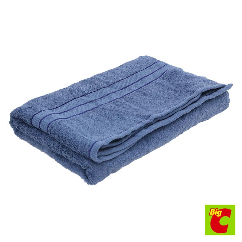 เบสิโค Towel, ผ้าขนหนูสีพื้น 29สีน้ำเงิน ขนาดx 60นิ้วBesico SolidColor, Blue,Size 29x 60 inches