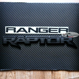 โลโก้ RANGER RAPTOR สำหรับ RANGER ติดฝากระโปรงหน้า RAPTOR ติดฝากระบะท้าย สำหรับ ฟอร์ด เรนเจอร์ แร็พเตอร์ RANGER RAPTOR