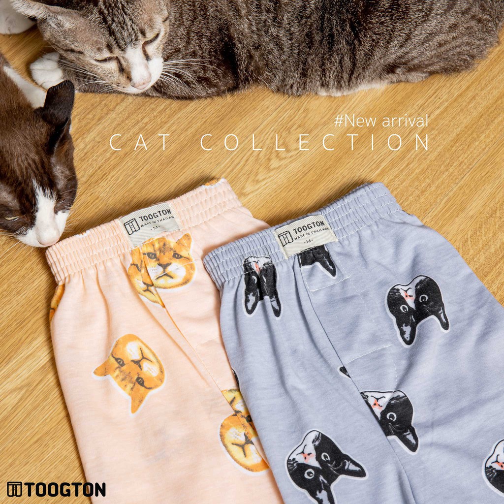 ⊕✠กางเกงบ๊อกเซอร์ Collection Cat boxer Toogton บ๊อกเซอร์ชาย บ็อกเซอร์ ขาสั้น อยู่บ้าน ใส่นอน ใส่ออกก