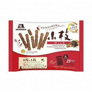 Morinaga Koeda Twig Chocolate Sweets - บิสกิตแท่งบางเคลือบช็อกโกแลตนม 141g