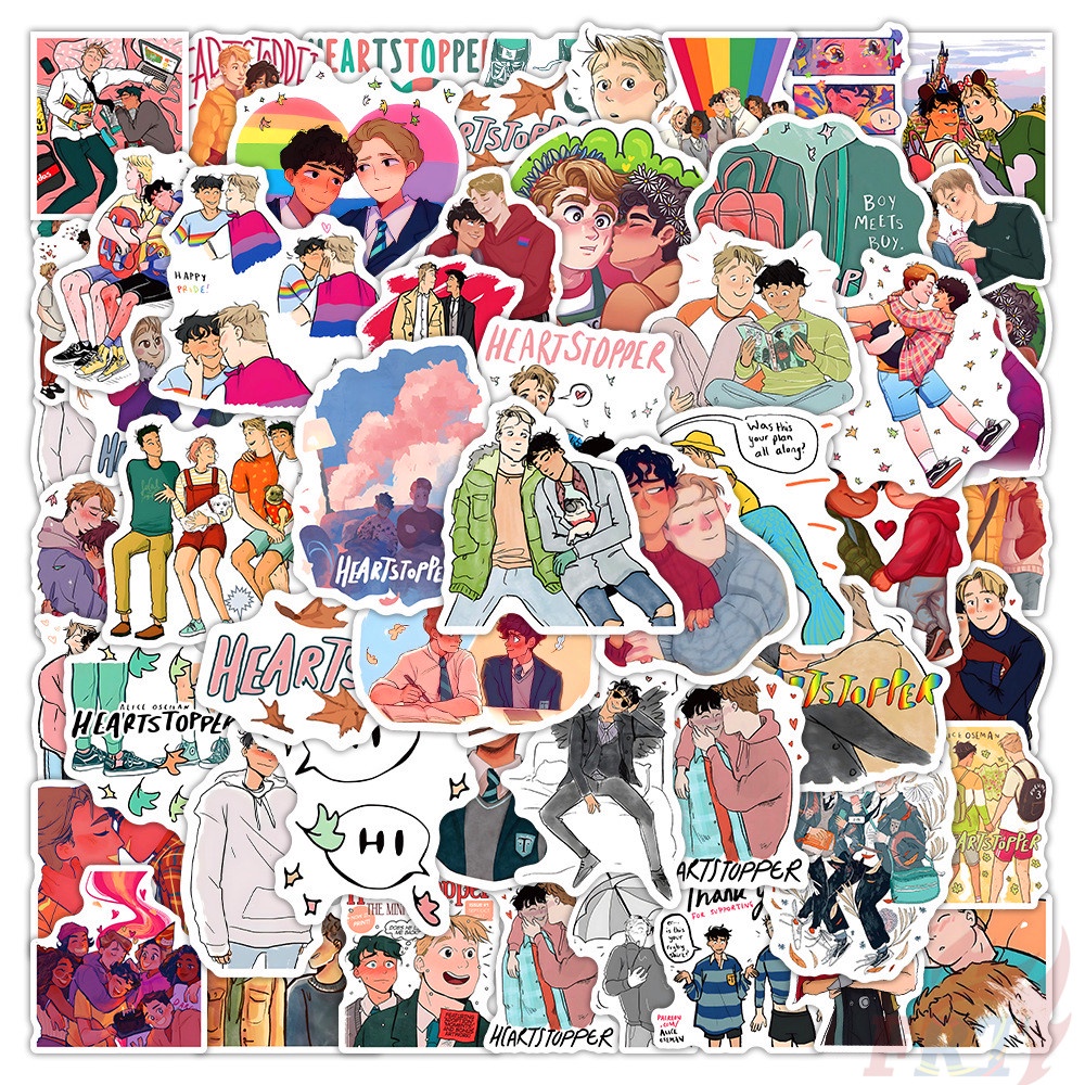 Heartstopper Series 02 สติ๊กเกอร์ 50Pcs/Set Waterproof DIY Fashion Decals Doodle สติ๊กเกอร์