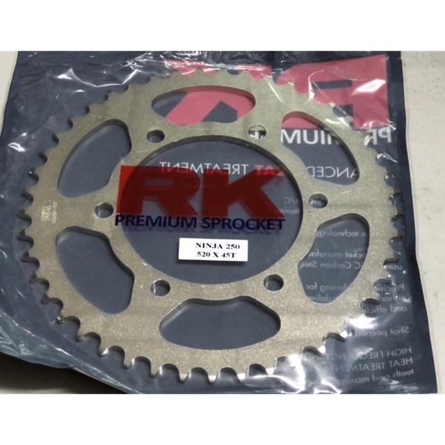 Kawasaki Ninja 250 / R25 / Z250 / MT25 RK Sprocket 520 X 45T