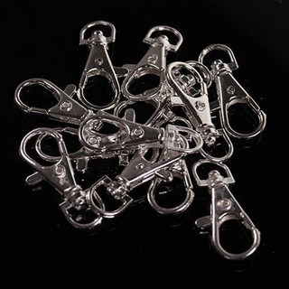 sunnyheart 10Pcs 38mm Alloy Lobster Claw Swivel Clasps แหวนกุญแจสำหรับชิ้นส่วนทำเครื่องประดับ