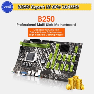 Mainboard 12 gpu B250 Expert i3/i5/i7 LGA 1151