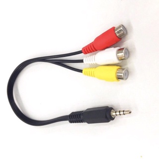 ***พร้อมส่งในไทย***สายสัญญาณภาพและเสียง Stelio Cable 3.5mm Jack Male to 3 RCA Female อะแดปเตอร์