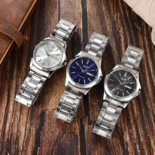 MTP-1239D-2A ผู้ชายวันที่สัปดาห์ Dual ปฏิทิน WaterProof สแตนเลส Causal Bussness นาฬิกา 38 มม.