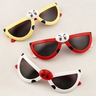 ⭐ของใหม่ ！!Cute Fashion Folding Ladybug Deformity Sunglasses Puzzles Toy Baby Toys