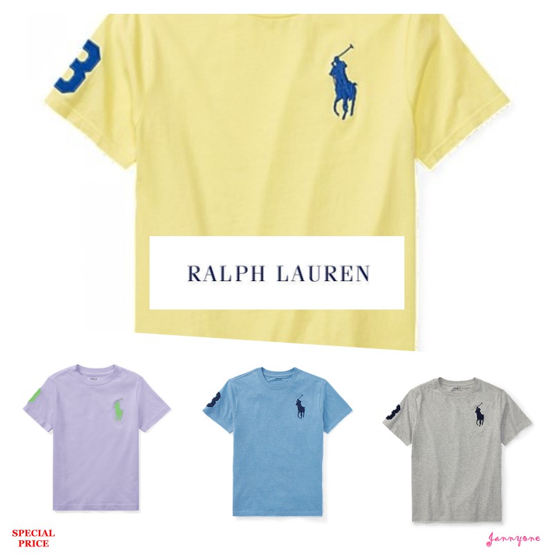 RALPH LAUREN BIG PONY COTTON JERSEY T-SHIRT (BOY SIZE 8-20)