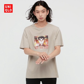 Tee เสื้อแฟชั่นผญ Uniqlo เสื้อยืดแขนสั้นพิมพ์ลาย Manga สําหรับผู้ชาย / ผู้หญิง (Demon Slayer) 440691