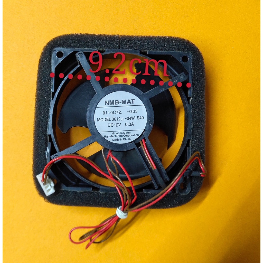 NMB-MAT รุ่น 3612JL-04W-S40 12V 0.3A พัดลมพัดลมพัดลมระบายความร้อน