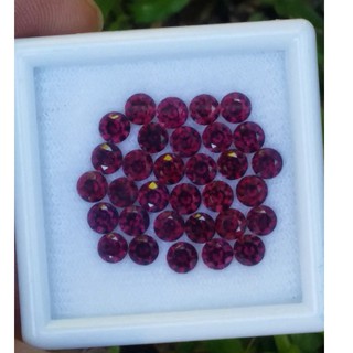 พลอยโรโดไลต์กาเน็ท (Rhodolite Garnet) 32 เม็ด Pcs