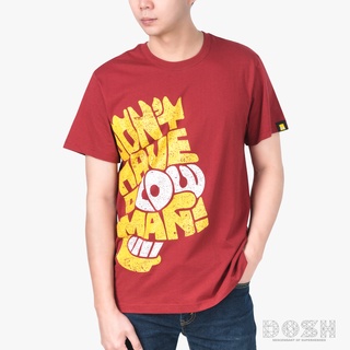 DOSH MENS T-SHIRTS THE SIMPSONS เสื้อยืดคอกลม แขนสั้น ผู้ชาย DSIMT5044-RE