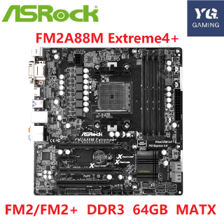 asrock fm 2a88 m 4+ซ็อกเก็ตเมนบอร์ด a 88 x fm2+/ fm2 ddr 3 64 gb sata3