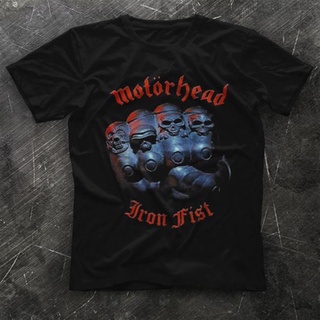 เสื้อยืด พิมพ์ลาย Motárhead Iron First สีดํา สําหรับผู้ชาย และผู้หญิง