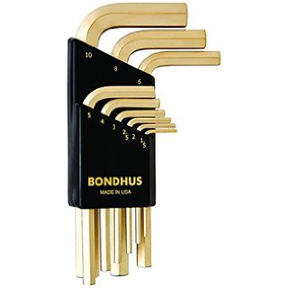 BONDHUS ชุดประแจหกเหลี่ยมตัวแอล 13 ชิ้น แบบยาว 0.050-3/8 นิ้ว  รุ่น 38137 บอลฮัส แท้ 100%