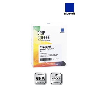 BLUEKOFF กาแฟดริป แบบกล่อง อราบิก้า 100% Thailand Bluekoff Plantation: Dry Drip Bag Arabica 100% (1กล่อง มี 5 ซอง