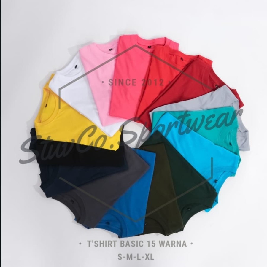 KATUN PLAIN SHORT-SLEEVED เสื้อยืดผ้าฝ้าย 30s FASHION BANDUNG UNISEX