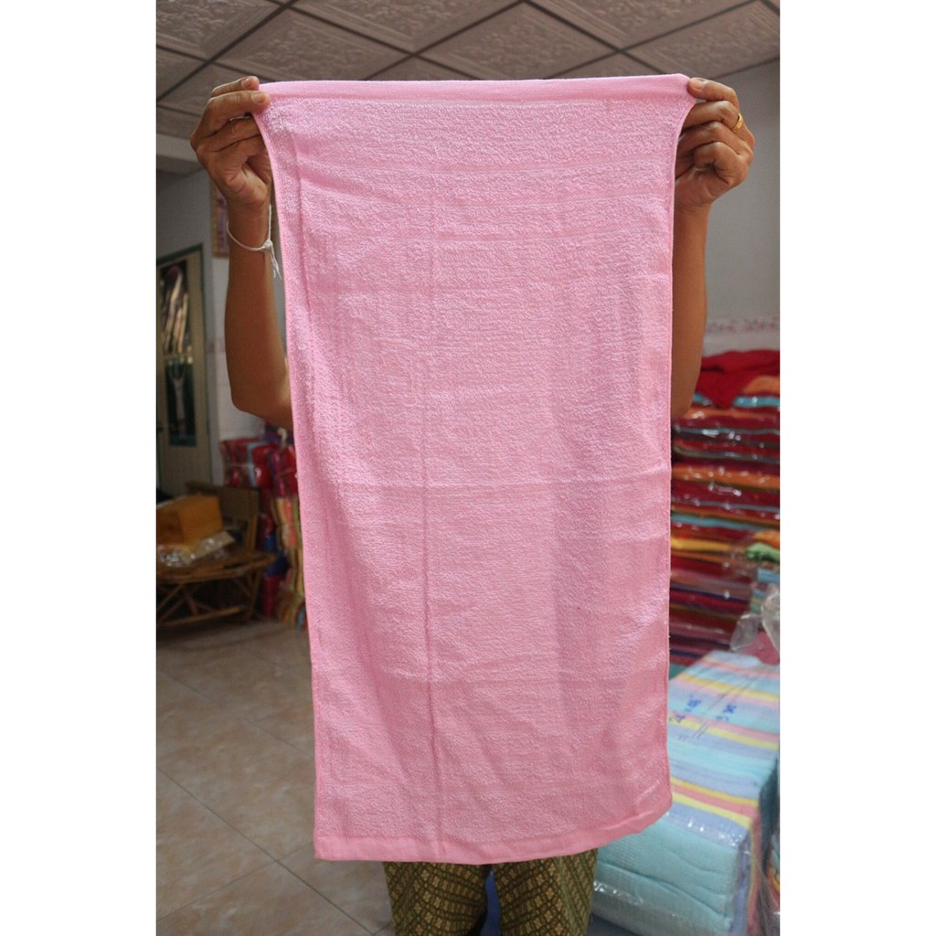 ผ้าขนหนู ผ้าเช็ดผม ผ้าcottonด้ายเดี่ยว 15x30นิ้ว (เช็ดผม) ใช้ได้ในร้านทำผม เกรดหลุดQC ยกโหล - รูปที่ 4