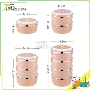 ปิ่นโตเก็บความร้อน ปิ่นโต ปิ่นโตใส่อาหาร ปิ่นโตสแตนเลส 304 ปิ่นโตเก็บอุณภูมิ ใส่สำหรับใส่อาหารได้ทั้งร้อนและเย็น 3 สี