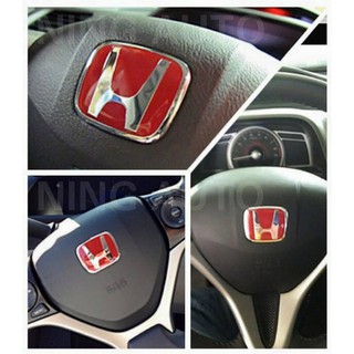 LOGO HONDA RED  สำหรับติดพวงมาลัยรถ