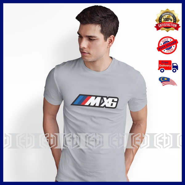 Baju BMW X6 Bimmer M กีฬา T เสื้อเสื้อยืด Tshirt Tee ผ้าฝ้ายพิมพ์ Streetwear Racing Motorsport Pakai