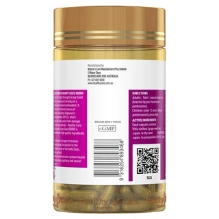Healthy Care Grape seed Extract 58000 mg 200 Capsules สารสกัดเมล็ดองุ่น เฮลท์ตี้ แคร์