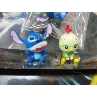 stitch&amp;chicken little สติชกับลูกไก่น้อยจิ๋วหัวดุ๊กดิ๊กดิสนีย์แท้ลดราคาล้างสต๊อค