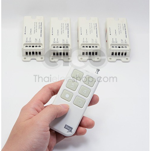 Step สวิทช์ไร้สาย Wireless Switch ชุดรีโมทควบคุมตัวรับสวิทช์ไร้สาย4วงจร รุ่น 503 Family Plus Set ***เป็นสินค้าไทย***