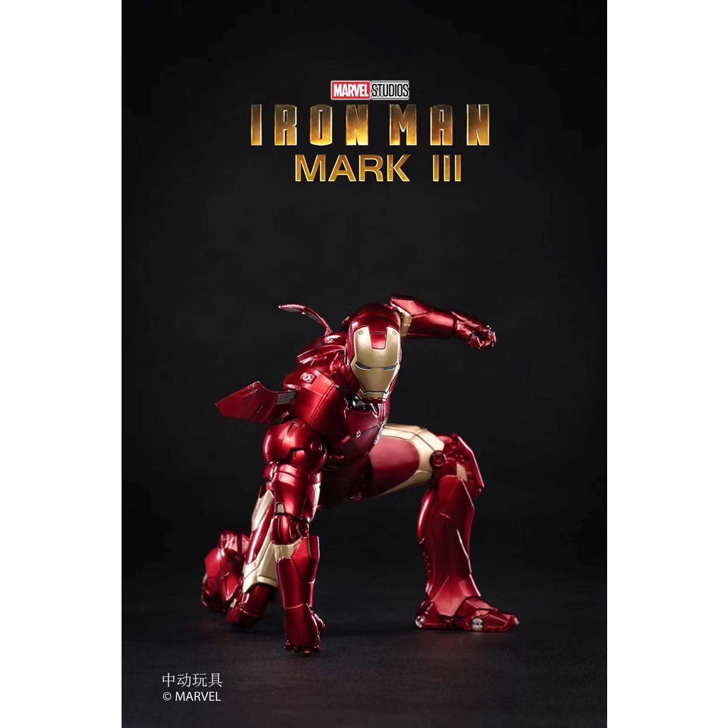 IRON MAN MK 3 Mark III ZD TOYS (แท้) 1/10 Action Figure 18 cm