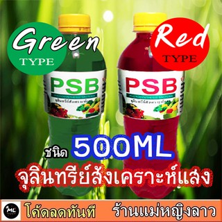 หัวเชื้อ จุลินทรีย์สังเคราะห์แสง สีแดง เขียว สูตรเข้มข้น  พร้อมวิธีขยาย PSB ฮอร์โมน บำรุงผักผลไม้ พืช ดอก