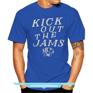 เสื้อยืดผ้าฝ้ายพิมพ์ลายขายดี เสื้อยืด พิมพ์ลาย Mc5 Kick Out The Jams ทรงสลิมฟิต สีดํา สําหรับผู้ชาย