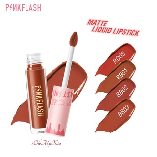 Pinkflash ลิปสติกเหลว เนื้อแมตต์ กันน้ํา ติดทนนาน ให้ความชุ่มชื้น