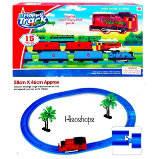 Thomas รถไฟโทมัส พร้อมราง Happy track train ใส่ถ่าน