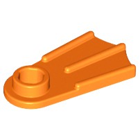 Lego part (ชิ้นส่วนเลโก้) No.2599a / 10190 / 88408 / 29161 Minifigure, Footgear Flipper
