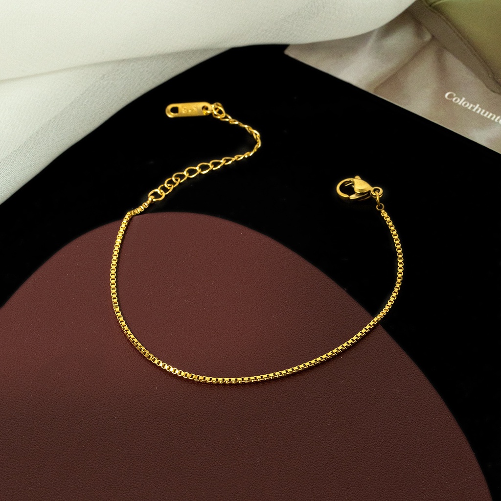 สร้อยคอ สายโซ่ไทเทเนียม พร้อมกล่องเหล็ก ขนาด 1.2 มม. - รูปที่ 7