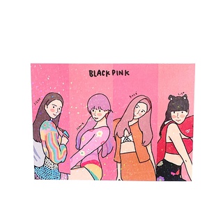 (พร้อมส่ง) Postcard Fanart ศิลปิน Blackpink