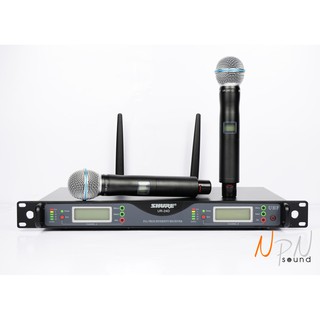 Wireless Microphone ชุดไมค์ลอยคู่ shure รุ่นUR24D