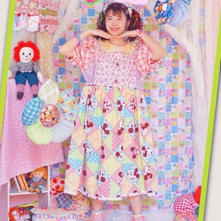 Maxidress พร้อมส่ง เดรสลายมิกกี้เมาส์ เดรสมิกกี้เมาส์  เดรสทรงoversize เดรสกระโปรง เดรสฟรุ้งฟริ้ง เดรสน่ารัก งานป้าย