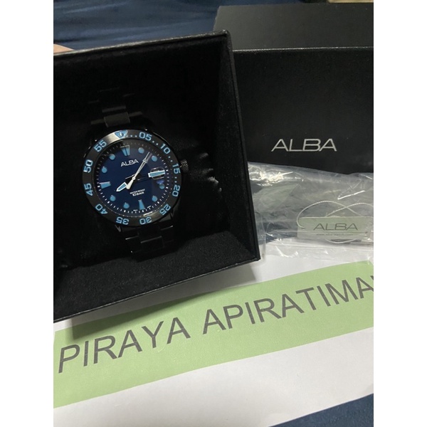 นาฬิกา Alba AS9N27X Limited Thailand รมดำ หน้าน้ำเงิน ใหม่มากกกกก