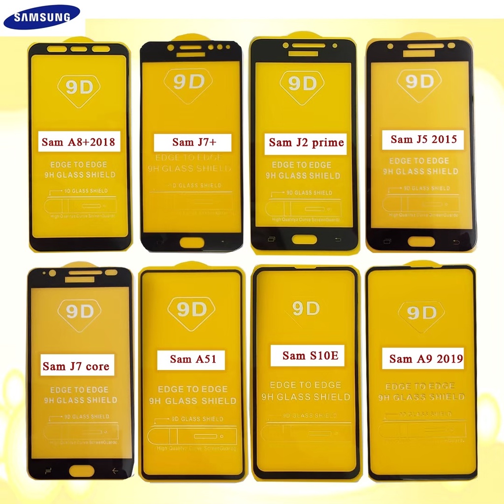 ฟิลม์กระจกเต็มจอSamsung/Samsung J7PRO(G)/J8/C9PRO/S6/S7/S10E/S21/ S21 Ultra(5G)/S21PLUS/S20SE/Grand1/Grand2/Note2/Note3