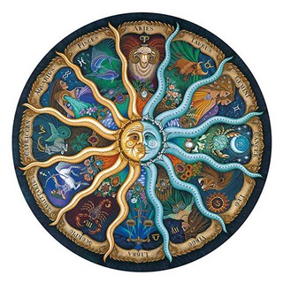 🐰พร้อมส่ง🐰 จิ๊กซอว์กลม 500ชิ้น 12 ราศี Zodiac jigsaw puzzle 500 pieces