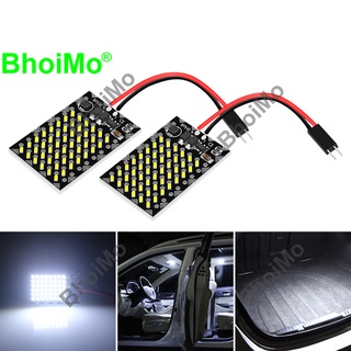 Bhoimo 2022 ใหม่ หลอดไฟสัญญาณ led ติดประตูรถยนต์ T10 w5w DC24v 48SMD C5W C3W C10W ba9s T4w 194 168 3014 DC12V