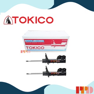 TOKICO โช๊คอัพคู่หน้า Gas สำหรับ MITSUBISHI LANCER92 CB1 C81 3T รหัสอะไหล่แท้ MR-171520T (รหัสสินค้า A2301 ,  A2302)