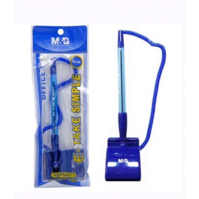 M&G ABP64873 ปากกาตั้งโต๊ะพร้อมแท่น หัวปากกา 0.7 mm. มีไส้เปลี่ยนขาย
