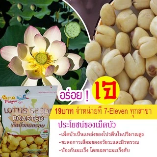 [6ถุง] ขนม เม็ดบัวอบกรอบ มาย **เเพก6ถุง**ถุงละ30กรัม ดีต่อสุขภาพ
